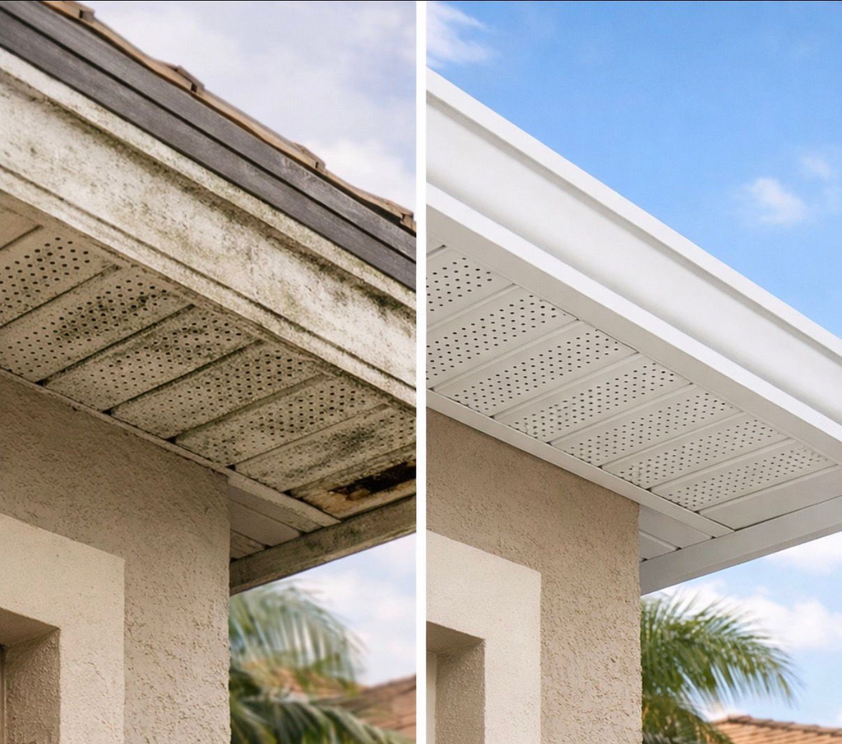 Housing Exterior Visualizer — before and after result